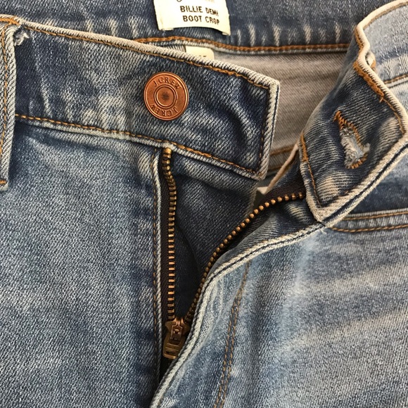 J. CREW BILLIE DEMI HIGH RISE BOOT CUT JEANS Sz 25 - Picture 8 of 16
